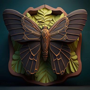 3D модель Ornithoptera akakeae (STL)